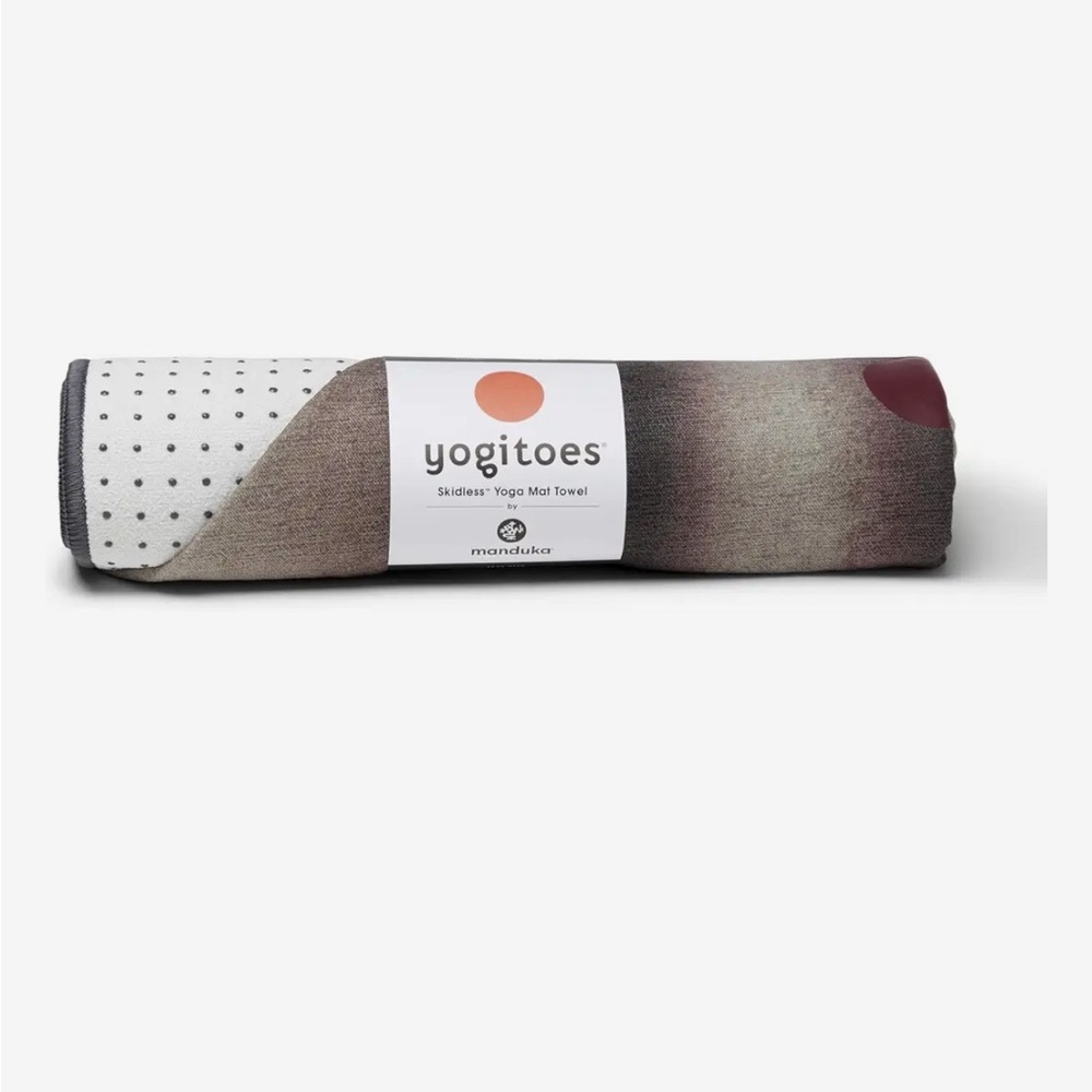 Brand new! Manduka yogi toes mat towel! Skidless! never opened! PORCELAIN color